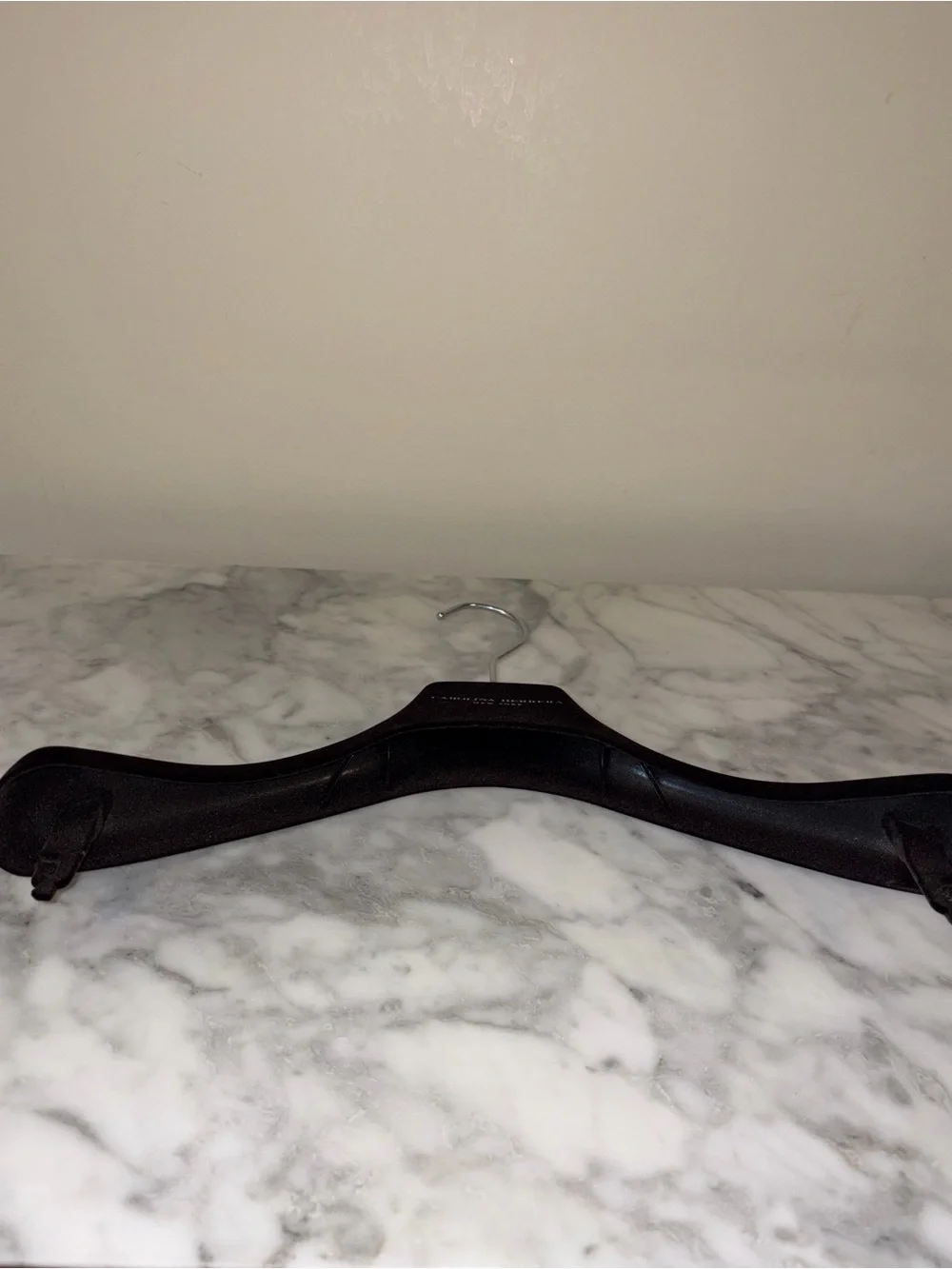 Authentic Carolina Herrera black velvet luxury hanger